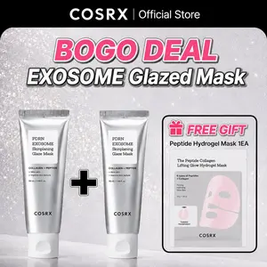 [BOGO] [COSRX Official] PDRN EXOSOME Skinplaning Glaze Mask (50ml) + FREE GIFT Peptide Hydrogel Mask 1EA