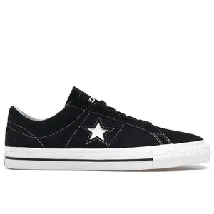 Converse Men's One Star Pro Ox Black Black White, from StockX