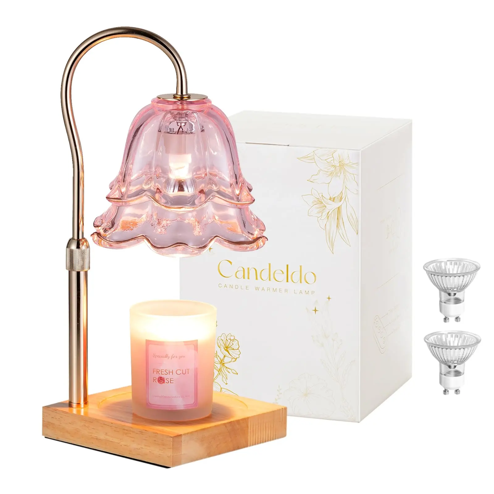 Pink Flower-Candle Not Included