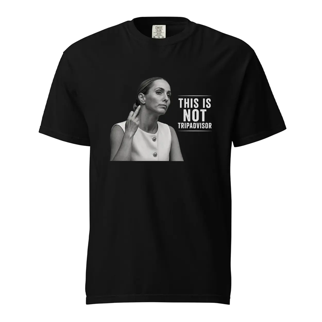 Emily Thorndike This Is Not TRIPADVISOR Comfy Tee Pure Cotton Fabric Casual Crew Neck Short Sleeve Soft-Washed T-Shirt Trendy Tops for Women for Men