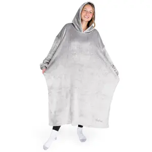 The Bare Homey - Adult Wearable Blanket - Microplush Side Pockets - Long Length