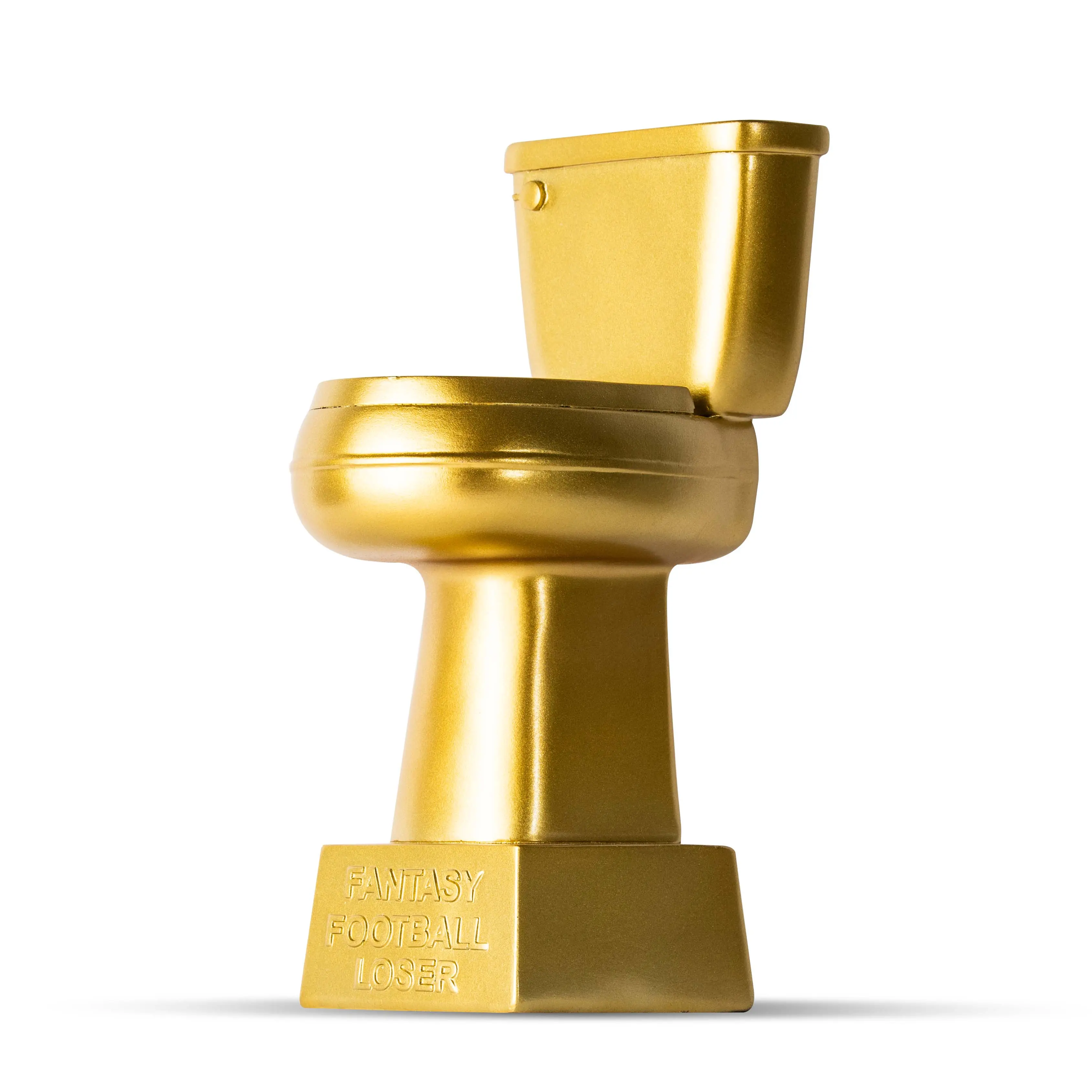 Golden Toilet Novelty Trophy - Loser Award, 1 Size Collectibles, Football Fashion, Watch Party Sports Trophies