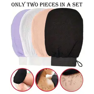 Deep Exfoliating Glove, Korean Exfoliating Glove for Smooth & Radiant Skin, GentlyYet Effective, Cleanses Dry Dead Skin, 100% Viscose Fabric Exfoliating Mitt