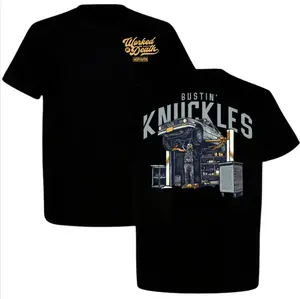 Bustin' Knuckles Tee, Mechanic Tshirt, Diesel Mechanics & Gearheads Tshirt, Gift for Dad, Full Size, Full Color