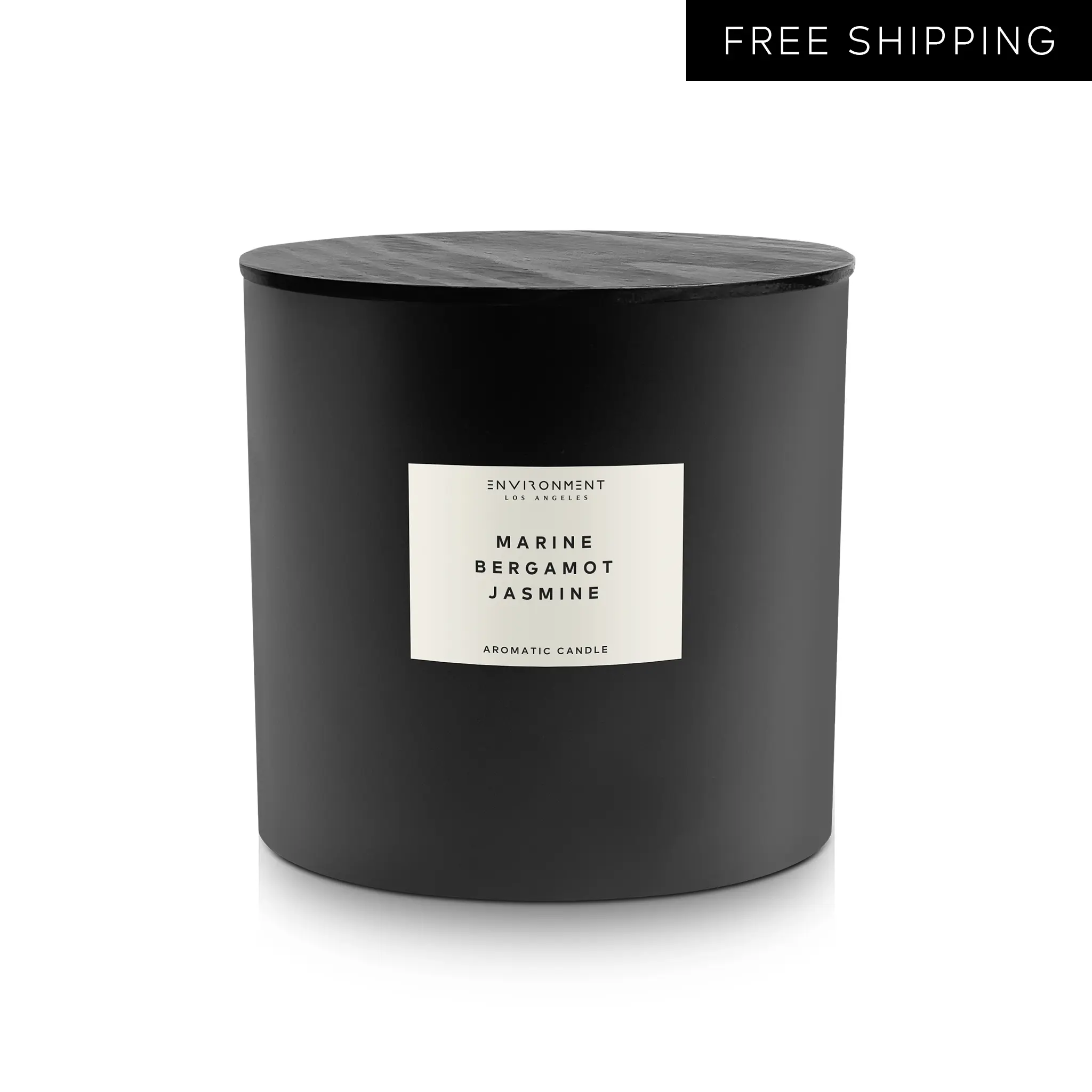 ENVIRONMENT Inspired by 5-Star Hotels RC Candle, 55oz Luxury Coconut Apricot Wax Candles for Home (Marine | Bergamot | Jasmine) Home Fragrance Products, 4 Wick Candle, Vegan & Cruelty-Free