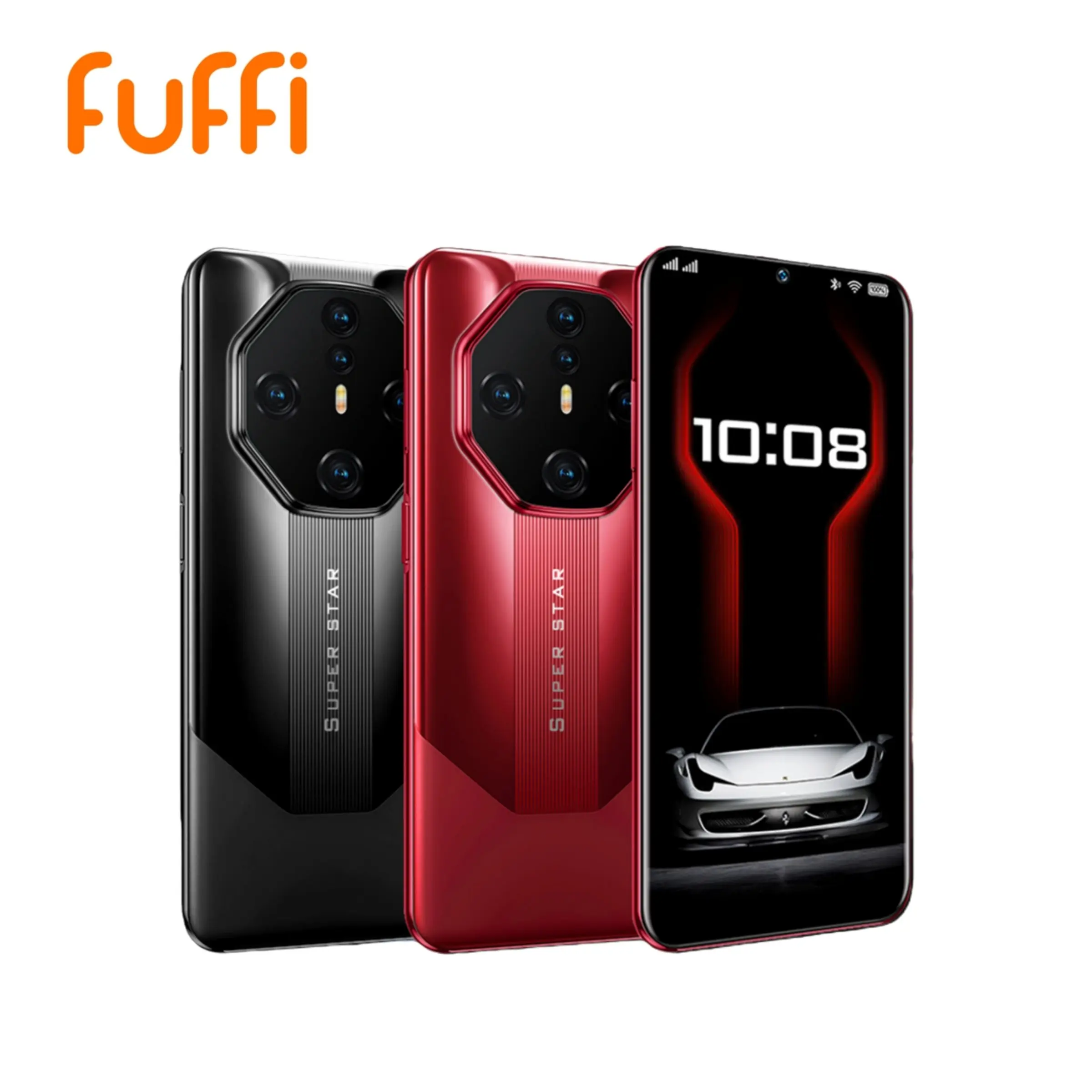 Fuffi 4g Touchscreen Smartphone Cell Phone 6.53-Inch HD Screen 4GB RAM 128GB ROM 16mp Camera Dual Sim 4000mah Battery Octa-Core Android Fashion Phone Cellphone Android Cell Phones