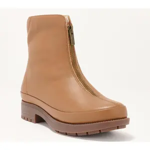 Revitalign Orthotic Leather Zip Front Ankle Boots Mercer