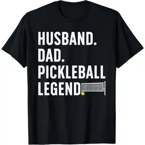 100% Cotton Pickleball Art For Husband Men Pickle Ball Pickleball Lover T-Shirt