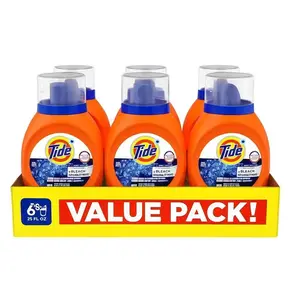 Tide Bleach Laundry Detergent Powder, 25 oz (6-Pack) — Powerful stain removal, clean as new, brightens clothes
