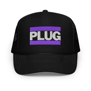 PLUG | Foam Trucker Hat | Purple Logo
