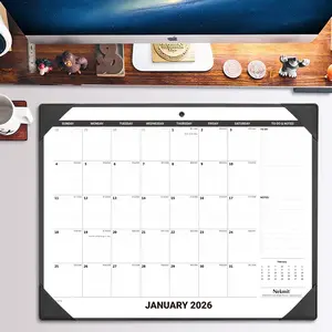 Nekmit Desk Calendar 2026-2027 with Desktop Mat, Large Desk Calendar Runs from January 2026 to June 2027, Big Desk Pad Calendar 21 x 16 1/2 Inches for Home and Office accessories