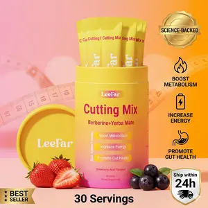 LeeFar Cutting Drink Mix – | Strawberry Açaí Flavor – 30 Servings
