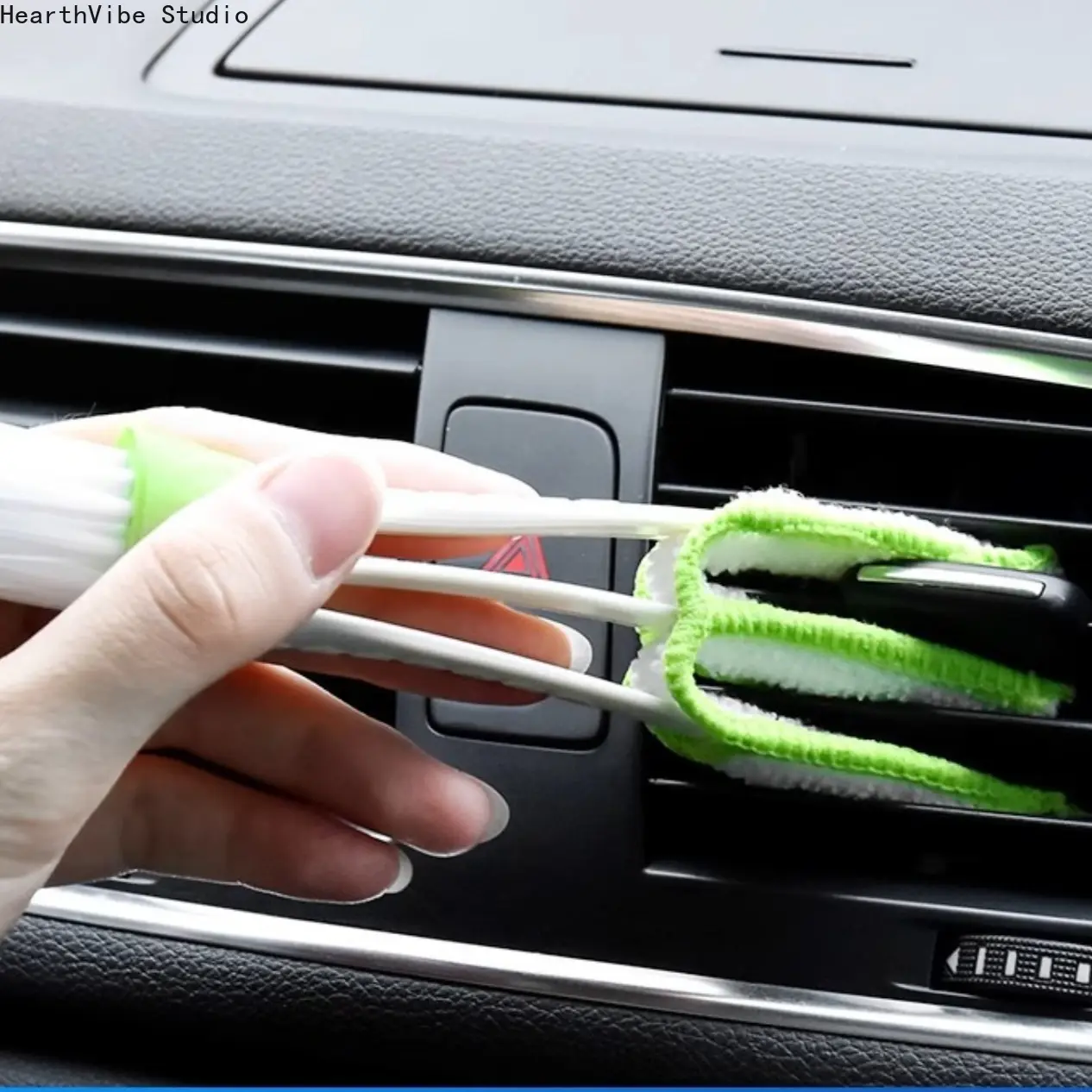 Mini Microfiber Detailing Brush Set (3-Piece), Car Detailing Supplies for Automotive AC Vents, Interior Crevices, Keyboards & Blinds, Three Pieces