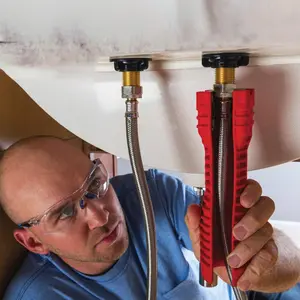 8 in 1 Multi-functional Sink Wrench, Adjustable Wrench, Bathroom Water Pipe Faucet Installation Repair Tool, Multifunctional Wrench Suitable for Hotel/Restaurant/Commercial, Multifunctional Wrench Set