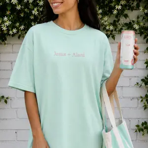 Jesus + Alani Minimalistic Embroidered Faith Based Comfort Colors T-Shirt