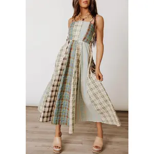 Alice Plaid Dress - Mint