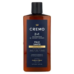Cremo 2 in 1 Shampoo & Conditioner, Palo Santo, 16 fl oz (473 ml)