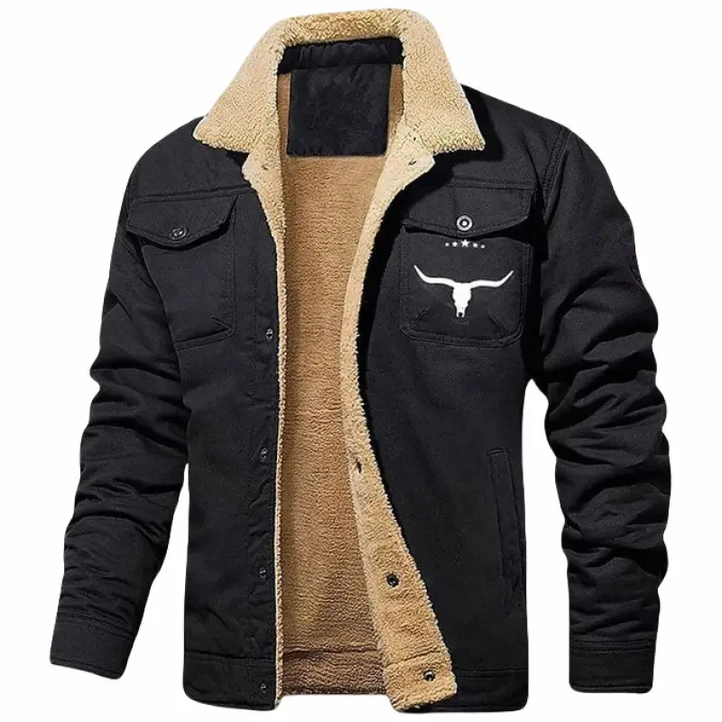 Men's Retro Western Trucker Jacket - Lightweight Casual Fashion Jacket, Lapel Longsleeves Streetwear Outerwear, Work Cargo Male Wear Lightweight Coats