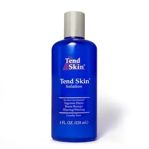 Tend Skin Solution for , Ingrown Hair  Razor Burns, Post Shaving  Waxing Toner for Men  Women, Made in USA, 4 Oz Afte Skin Hydrating -Free Shaving Cream Luxury Ingrown-Free  Moisturizing Men's Dark Spot Bump post Removal Gel Relief and Treatment