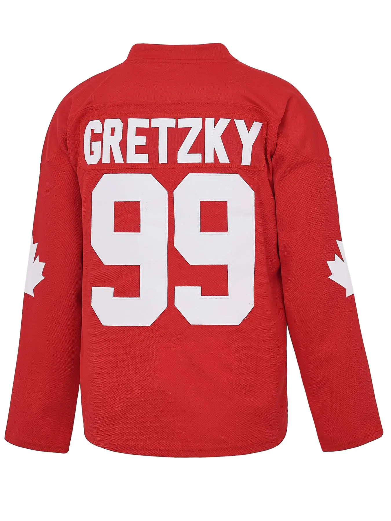 Male Gretzky #99 Player Number Labatt Team Canada Cup Embroidered Polyester Moisture-Wick Sports Style Ice Hockey Jersey Shirt, Professional Sports Clothing, Standard Sizes