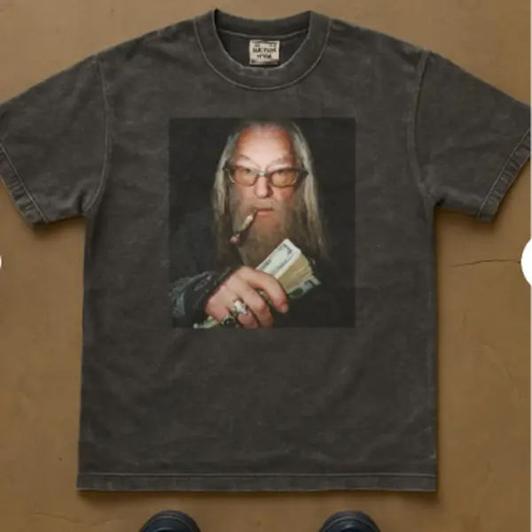 Funny Wizard Headmaster Meme Shirt - Gangster Wizard Cash Parody T-Shirt