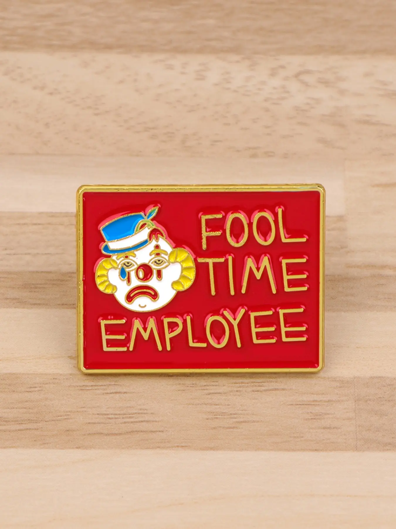 Humorous Circus Clown Enamel Pin, Durable Metal Pins, Alloy Brooch Pin, Punk Vintage Style Badge, Unisex Fashion Accessory for Backpacks Hat Clothes, Perfect Gift for Friends