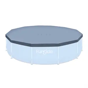 Funsicle 12ft Round Above Ground Frame Pool Debris Cover, Accessory Only, Gray