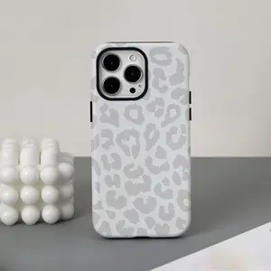 Stylish Leopard Film Case for iPhone 16 to 11 Models