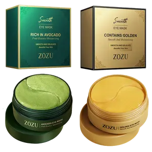 Avocado & Golden Eye Mask Set - A Gentle Solution for Dark eye and Dry Skin, Ideal for Daily Eye Care and Skincare Gift