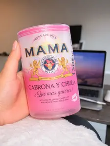 Custom Mom Beer Glass 16oz | “MAMA Cabrona y Chula” Frosted Glass | Funny Latina Mom Gift | Mother’s Day Gift | Personalized Beer Cup