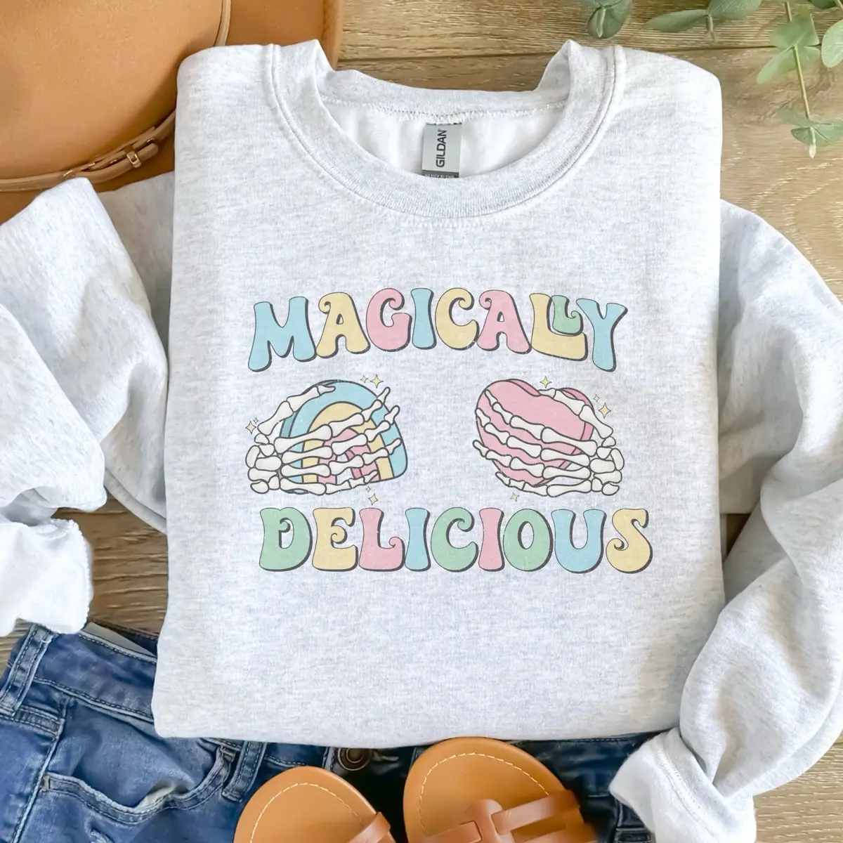 Magical Delicious Sweatshirt - Ash Grey - Sublimation - Unisex Sizing - St Patrick’s days