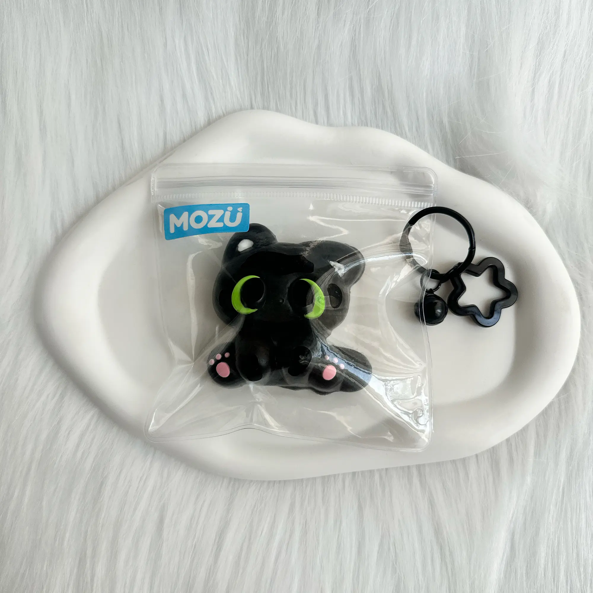 Soft Squishy Silicone Black Elf Kitty Slow-Rise Stress Ball - Classic Squish Texture, Taba Fidget Decompression Accessory, 94g Relaxing Gift for Parties, Birthdays, Oddly Satisfying Stress Relief Toy