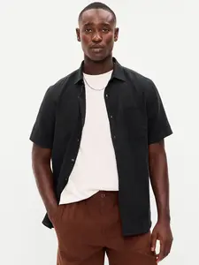 Old Navy Men's Classic Fit Everyday Linen-Blend Shirt
