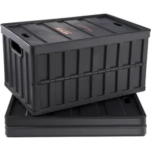 VEVOR Plastic Collapsible Storage Basket, 45L 3 Packs, Folding Stackable Storage Containers/Bins with Handles, Large Heavy Duty Containers for Clothes, Toys, Books, Snack, Shoes and Grocery OrganizingVEVOR Super Brand Day