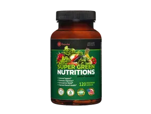 Aegabe Fruits & Vegetables Supplement – 36 Natural Ingredients (18 Fruits & 18 Vegetables) with 24 Essential Vitamins & Minerals – Daily Nutritional Support for Men, Women & Kids – Aids Digestion & Relieves Constipation – 120 Capsules,  Made in USA