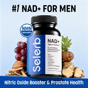 Selerb NAD+ Supplement for Men with NMN - Liposomal Complex with Trans-Resveratrol, CoQ10, Maca & Ashwagandha - Supports Cellular Renewal, Energy & Performance - 60 Capsules Dietary Healthcare Vitamins