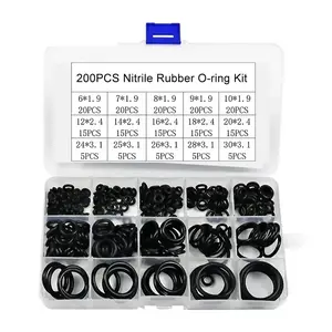 Nitrile Rubber Round Gasket Sealing O Ring Set Elastic Oil Resist Washer Gaskets Seals for Faucet Professional Plumbing Repair