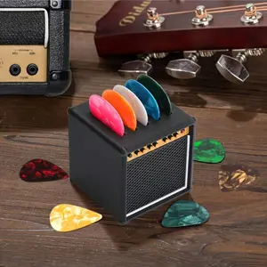 Portable Guitar Pick Holder Stand, Pop Acoustic Guitar Picks Display Rack, Ideal Gift for Guitarists, 1 Piece, Compact Design