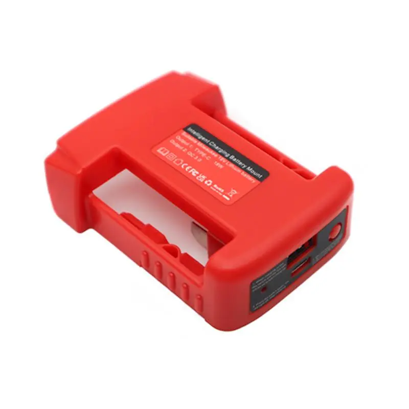 18V Lithium Battery Adapter, Battery Adapter with USB & Type-C Output, Charging, Compatible with Miwog 18V Lithium Battery, Home Improvement, Power Adapter
