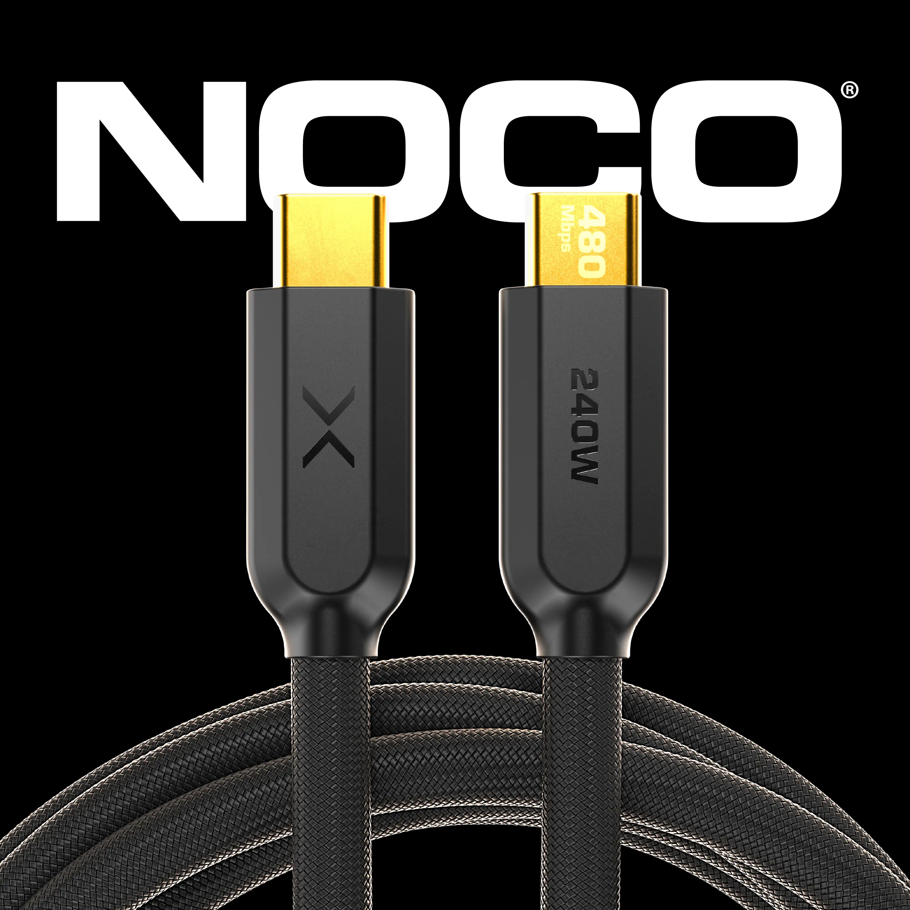 NOCO XGrid XC3: 10 Foot – 240W USB-C to USB-C Cable – USB-IF Certified, E-Marker Chip, 480Mbps Data