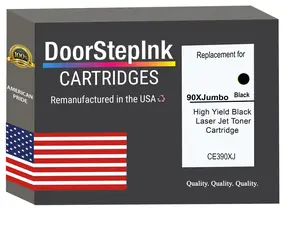 DoorStepInk Brand For HP (90X)Jumbo High Yield Black Remanufactured in the USA LaserJet Toner Cartridge,CE390XJ