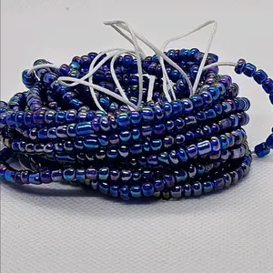 sapphire rainbow waist beads