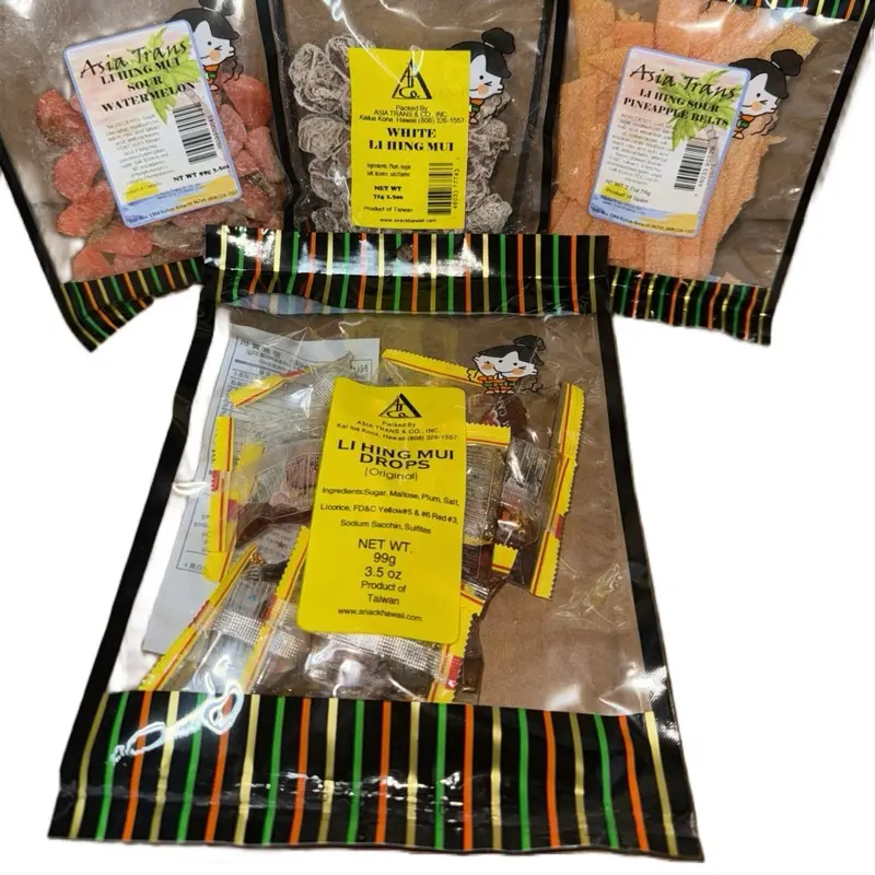Li Hing Mui Sour Variety Box - 5 Assorted sour Li Hing Mui Candies