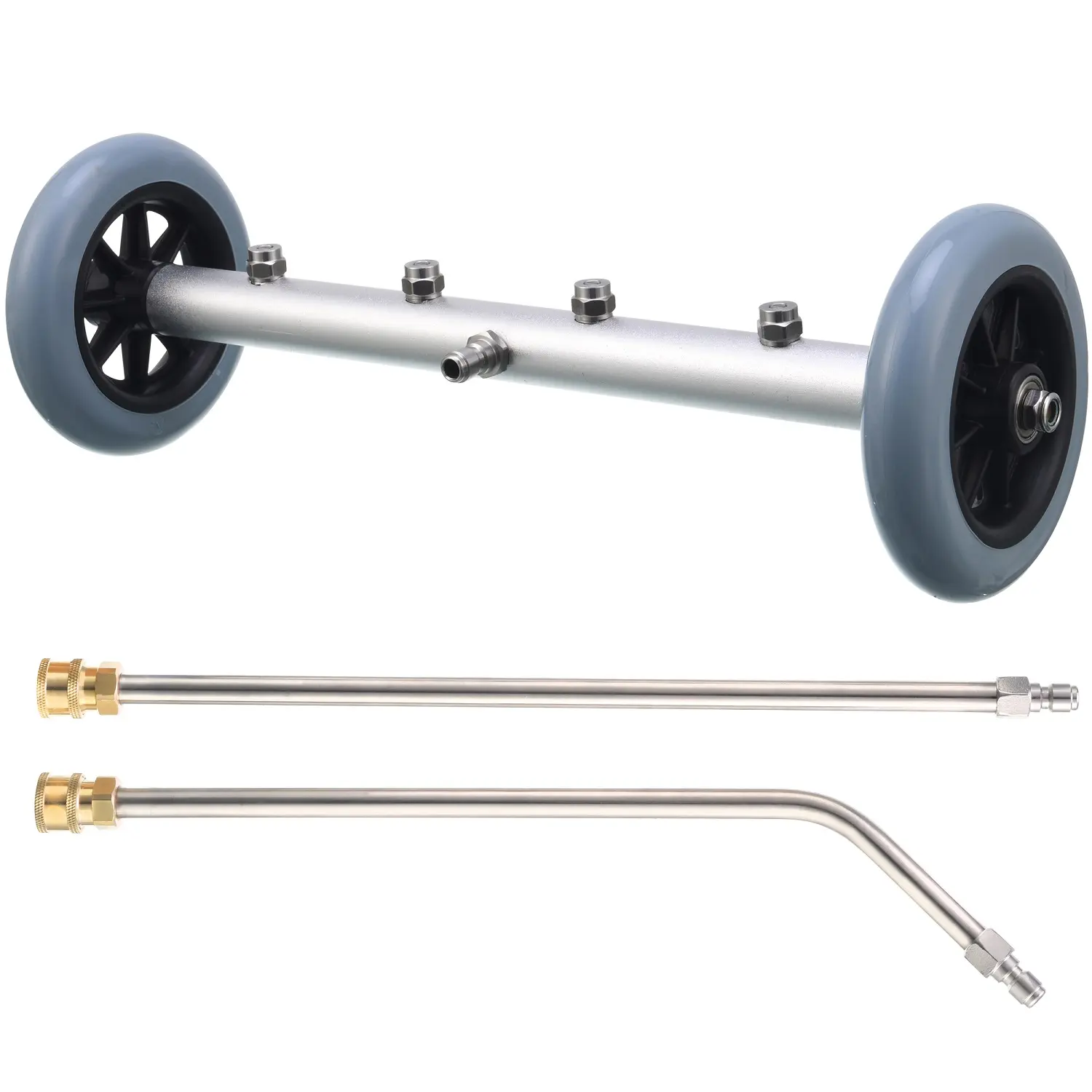 RIDGE WASHER Pressure Washer Undercarriage Cleaner, 16 Inch Undercarriage Washer, Hydraulic Powered Under Car Cleaner with Straight Extension Wand, 4000 PSI, DealsForYouDays