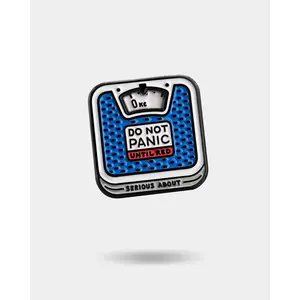 PANIC SCALE, spinning enamel pin