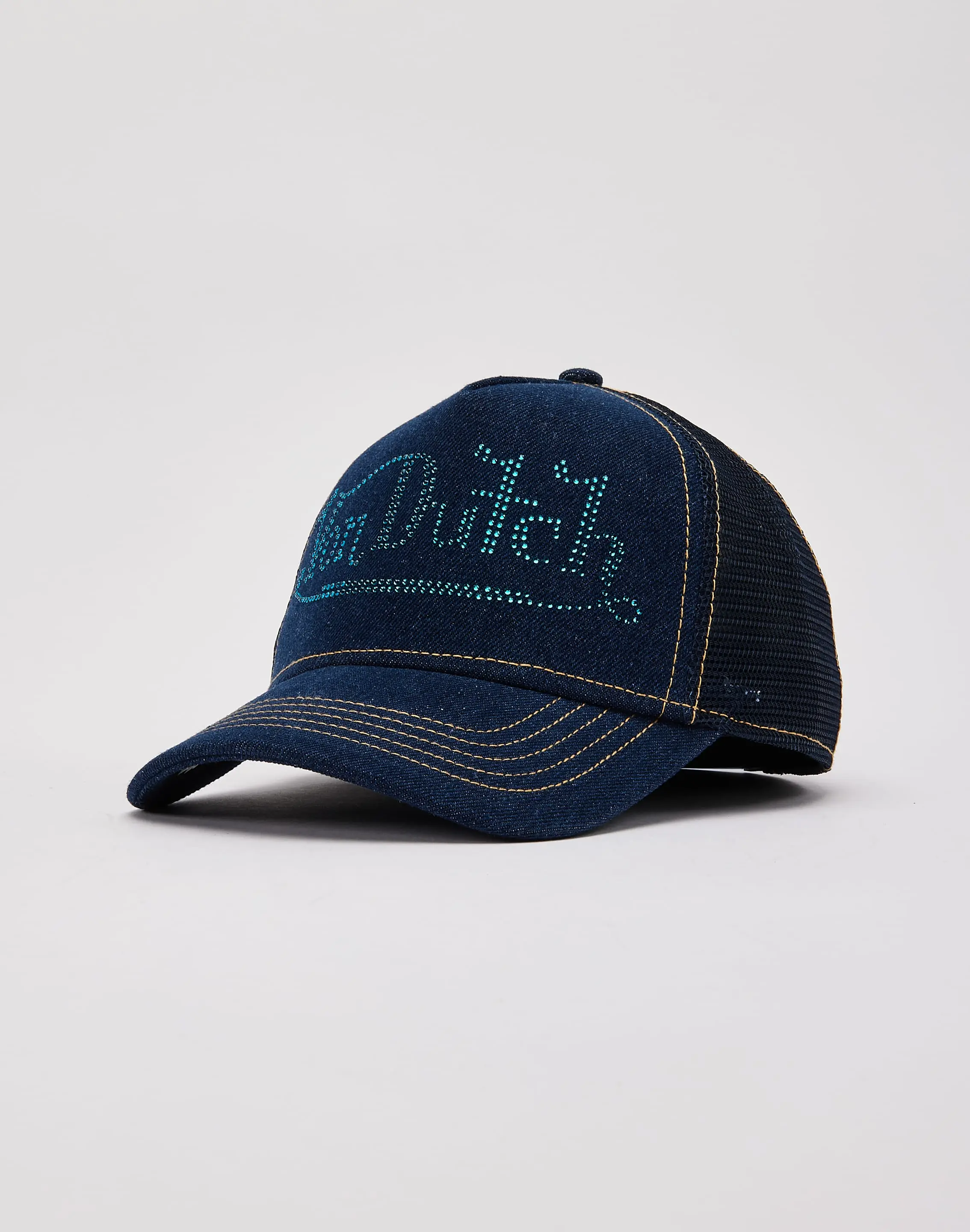 Womens Von Dutch Bling Trucker Hat