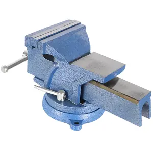 6" Heavy Duty Bench Vise with Anvil Swivel Table Top Clamp Locking Base #springtok Industrial Hardware Metal
