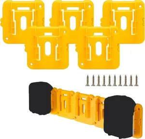 Battery Holder Compatible for Dewalt 20V 60V & Makita 18V Milwaukee 18V Batteries Mounts Dock Hanger Fit DCB200-204 Solid Organized Storage