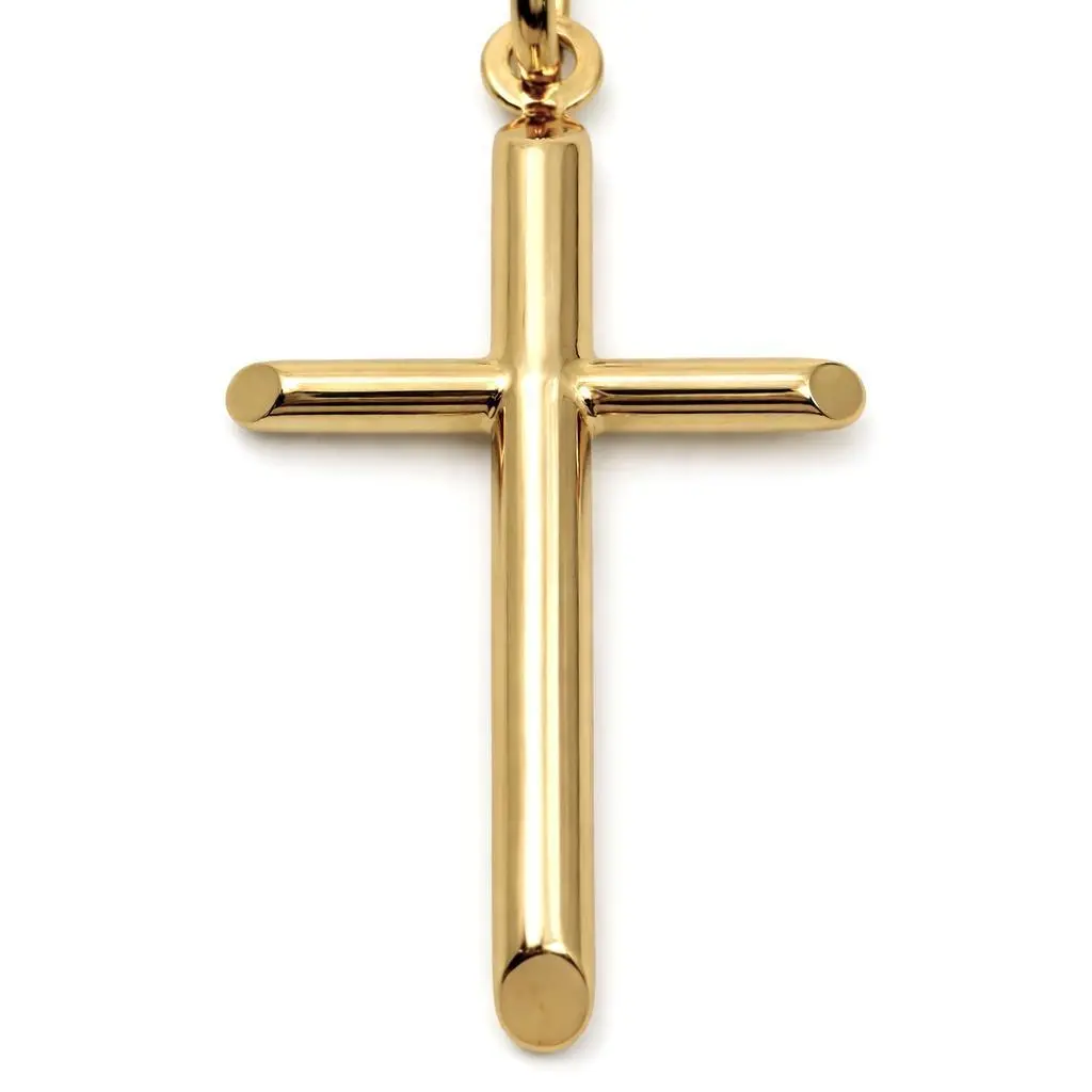 14k Smooth Small Cross