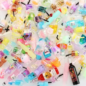 Mixed Mini Beverage Resin Charms – DIY Jewelry & Dollhouse Accessories!